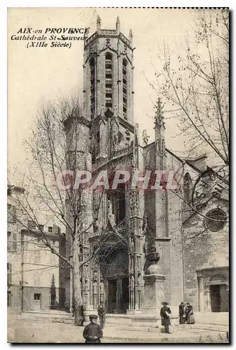 Cartes postales Aix en Provence Cathedrale St Sauveur XIII siecle