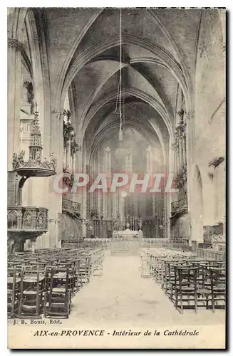 Ansichtskarte AK Aix en Provence Interieur de la Cathedrale