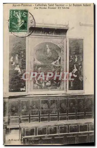 Cartes postales Aix en Provence Cathedrale Saint Sauveur le Buisson Ardent par Nicolas Froment XV siecle