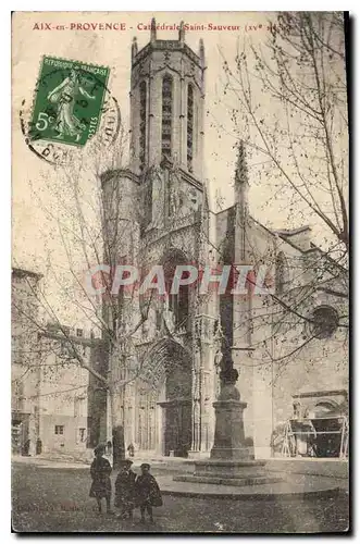 Cartes postales Aix en Provence Cathedrale Saint Sauveur XV siecle