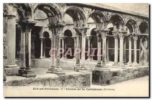 Cartes postales Aix en Provence Cloitre de la Cathedrale XI siecle