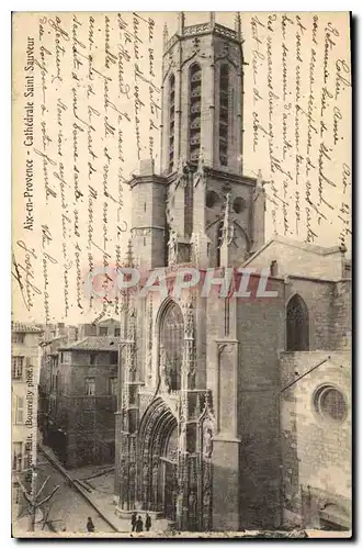 Ansichtskarte AK Aix en Provence Cathedrale Saint Sauveur