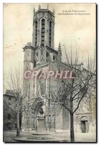 Cartes postales Aix en Provence Cathedrale St Sauveur