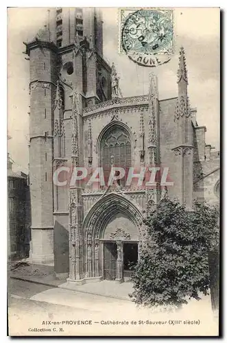 Cartes postales Aix en Provence Cathedrale de St Sauveur XIII siecle