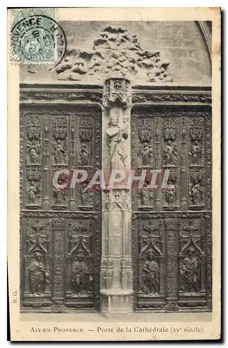 Cartes postales Aix en Provence Porte de la Cathedrale XV siecle