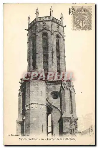 Cartes postales Aix en Provence Clocher de la Cathedrale