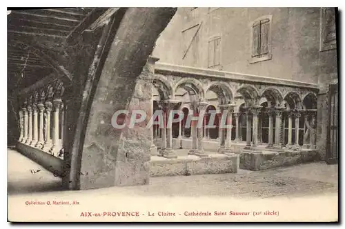 Ansichtskarte AK Aix en Provence le Cloitre Cathedrale Saint Sauveur XI siecle