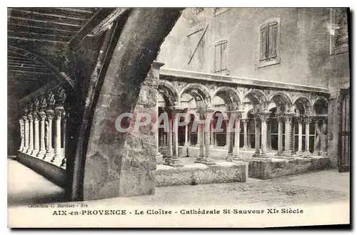 Ansichtskarte AK Aix en Provence le Cloitre Cathedrale St Sauveur XI siecle