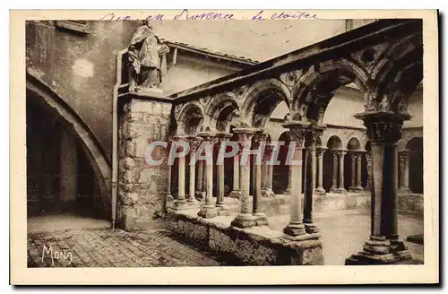 Ansichtskarte AK Les petits Tableaux de Provence Aix en Provence Cloitre de la Cathedrale Saint Sauveur