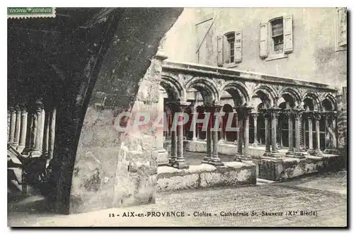 Ansichtskarte AK Aix en Provence Cloitre Cathedrale St Sauveur XI siecle