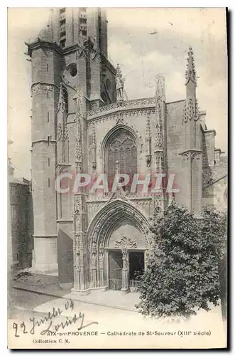 Cartes postales Aix en Provence Cathedrale de St Sauveur XIII siecle