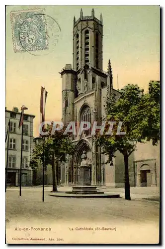 Ansichtskarte AK Aix en Provence la Cathedrale St Sauveur