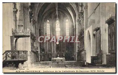 Cartes postales Aix en Provence Interieur de la Cathedrale St Sauveur XIV siecle