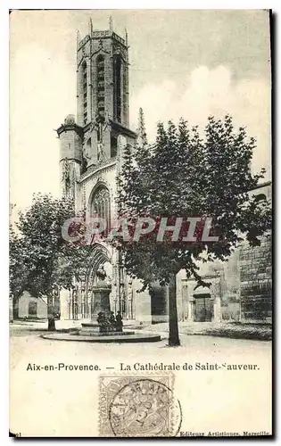 Ansichtskarte AK Aix en Provence la Cathedrale de Saint Sauveur