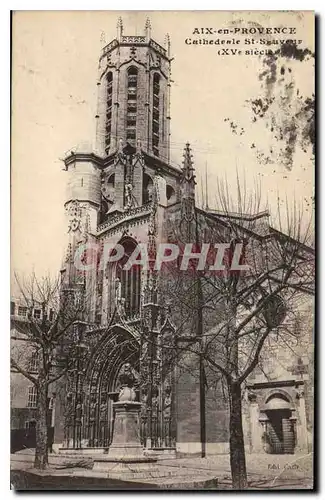 Ansichtskarte AK Aix en Provence Cathedrale St Sauveur XV siecle