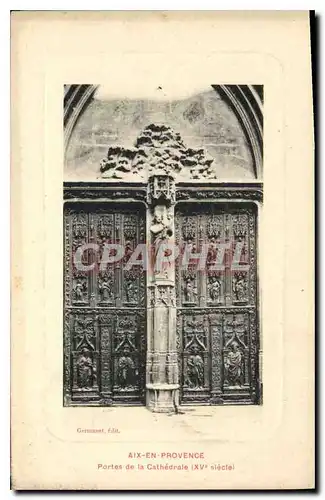 Cartes postales Aix en Provence Portes de la Cathedrale XV siecle