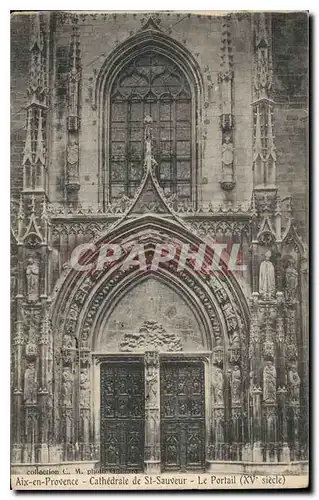 Cartes postales Aix en Provence Cathedrale de St Sauveur le Portail XV siecle