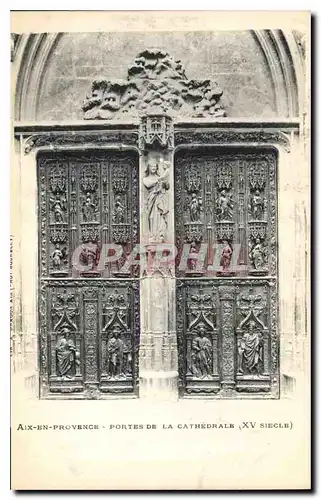 Ansichtskarte AK Aix en Provence Portes de la Cathedrale XV siecle