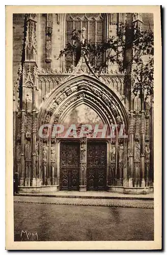 Ansichtskarte AK Les petits Tableaux de Provence Aix en Provence Vantaux Sculptee du Portail de la Cathedrale Sai