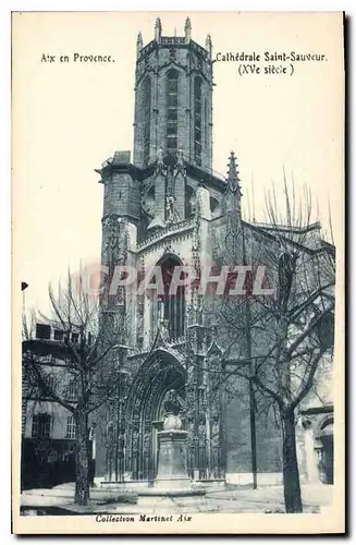 Cartes postales Aix en Provence Cathedrale Saint Sauveur XV siecle