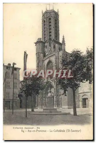 Ansichtskarte AK Aix en Provence la Cathedrale St Sauveur