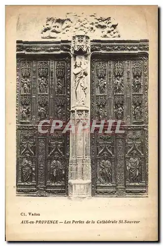 Cartes postales Aix en Provence les Portes de la Cathedrale St Sauveur