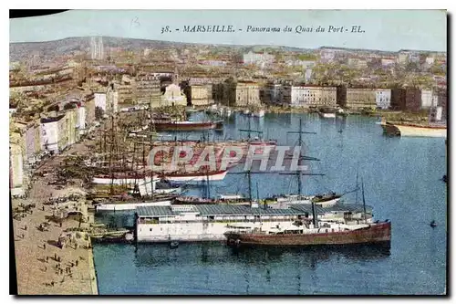 Cartes postales Marseille panorama du Quai du Port