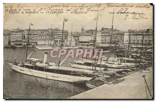 Ansichtskarte AK Marseille Quai de Rive Neuve