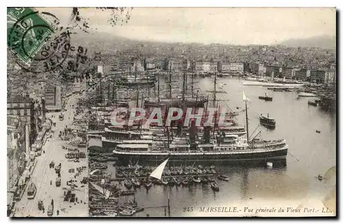 Cartes postales Marseille vue generale du Vieux Port