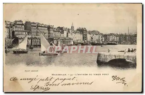 Cartes postales Marseille l'Entree du Vieux Port