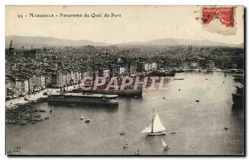 Ansichtskarte AK Marseille panorama du Quai du Port