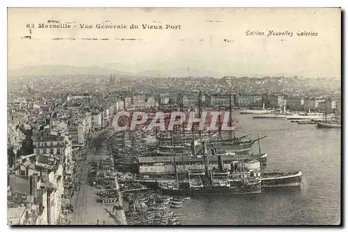 Cartes postales Marseille vue generale du Vieux Port