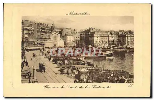 Cartes postales Marseille vue sur le Quai de la Fraternite