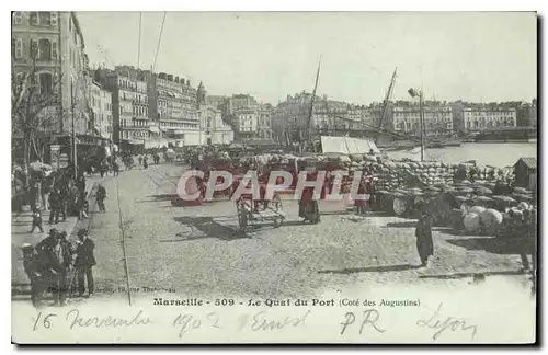 Cartes postales Marseille le Quai du Port Cote des Augustins