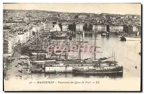 Cartes postales Marseille panorama du Quai du Port