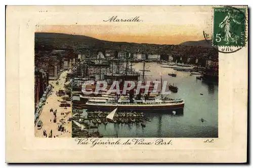 Cartes postales Marseille vue generale du Vieux Port