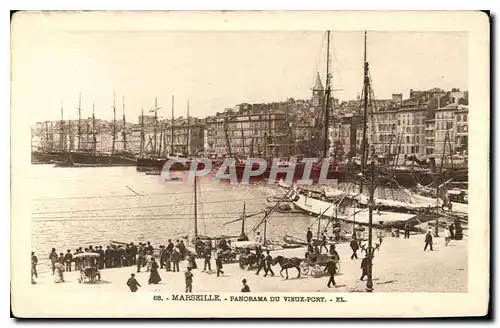 Cartes postales Marseille panorama du Vieux Port