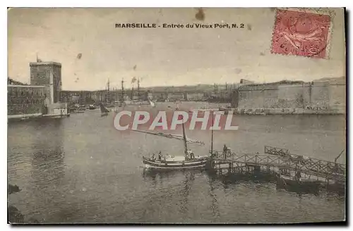 Cartes postales Marseille Entree du Vieux Port