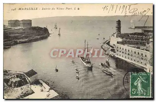 Cartes postales Marseille Entree du Vieux Port