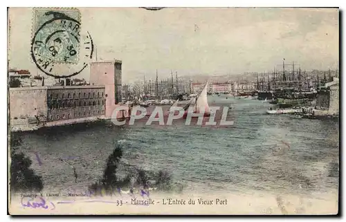 Cartes postales Marseille l'Entree du Vieux Port