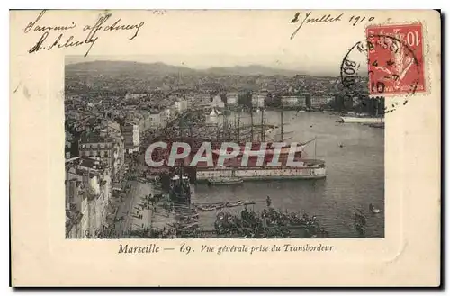 Cartes postales Marseille vue generale prise du Transbordeur