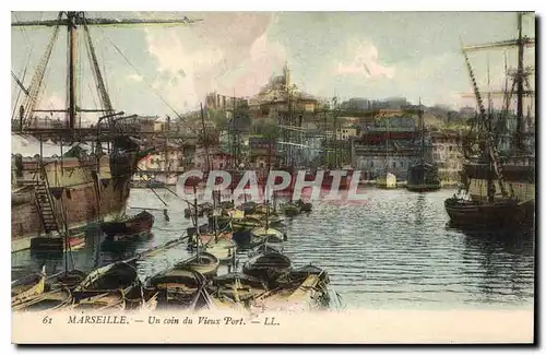 Cartes postales Marseille Un Coin du Vieux Port