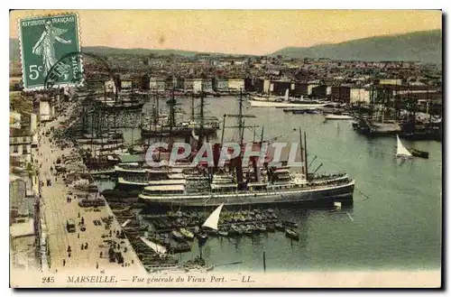 Cartes postales Marseille vue generale du Vieux Port