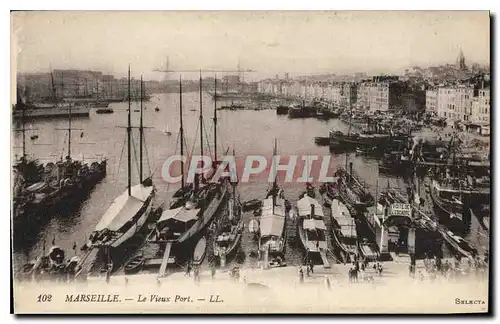 Cartes postales Marseille le Vieux Port