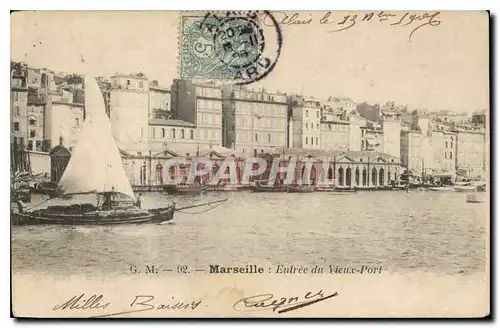 Cartes postales Marseille Entree du Vieux Port