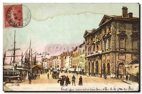 Cartes postales Marseille Quai du Port et la Mairie