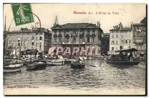 Cartes postales Marseille l'hotel de Ville