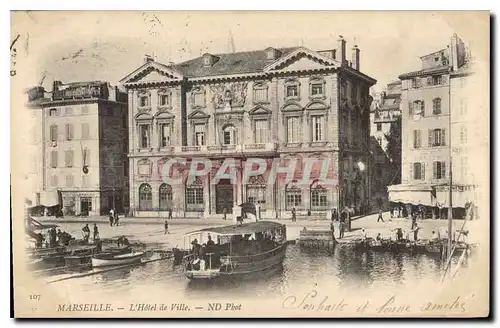 Cartes postales Marseille l'hotel de Ville