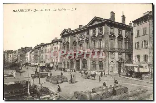 Ansichtskarte AK Marseille Quai du Port la Mairie