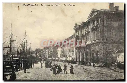 Ansichtskarte AK Marseille le Quai du Port la Mairie